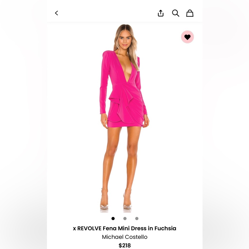 Michael Costello Fuchsia Mini Dress